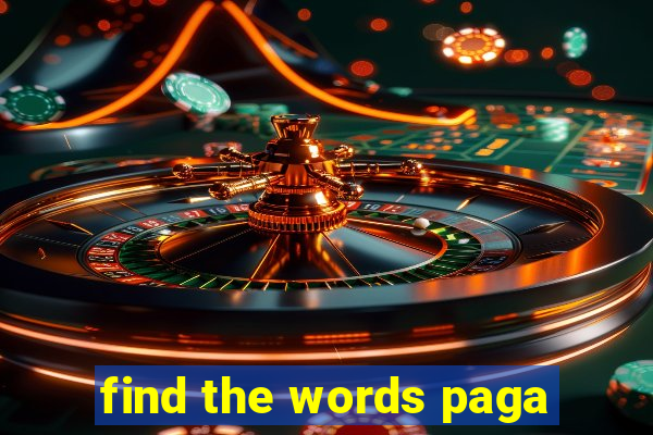 find the words paga